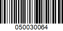 Barcode for 050030064