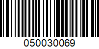 Barcode for 050030069