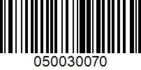 Barcode for 050030070