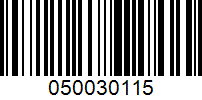 Barcode for 050030115