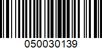 Barcode for 050030139