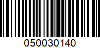 Barcode for 050030140