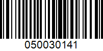 Barcode for 050030141