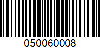 Barcode for 050060008