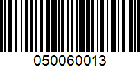 Barcode for 050060013