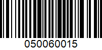 Barcode for 050060015