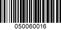 Barcode for 050060016