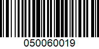 Barcode for 050060019