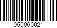 Barcode for 050060021