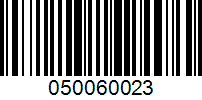 Barcode for 050060023