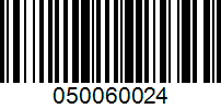 Barcode for 050060024