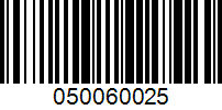 Barcode for 050060025