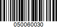 Barcode for 050060030