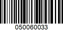 Barcode for 050060033