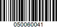 Barcode for 050060041