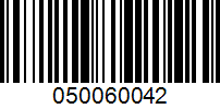 Barcode for 050060042