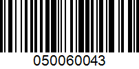 Barcode for 050060043