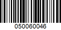 Barcode for 050060046