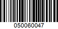 Barcode for 050060047