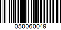 Barcode for 050060049