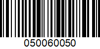 Barcode for 050060050