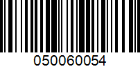Barcode for 050060054