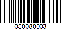 Barcode for 050080003