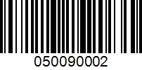 Barcode for 050090002