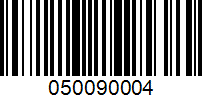 Barcode for 050090004