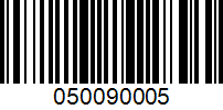 Barcode for 050090005