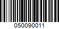 Barcode for 050090011