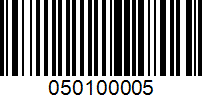 Barcode for 050100005