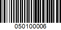 Barcode for 050100006