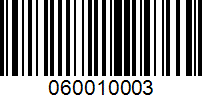 Barcode for 060010003