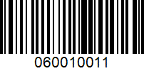 Barcode for 060010011