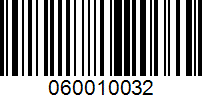 Barcode for 060010032