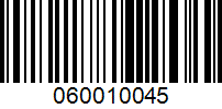 Barcode for 060010045