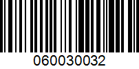 Barcode for 060030032