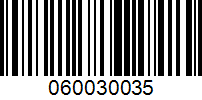 Barcode for 060030035