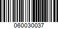 Barcode for 060030037