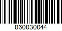Barcode for 060030044