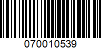 Barcode for 070010539