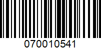 Barcode for 070010541