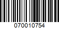 Barcode for 070010754