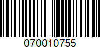 Barcode for 070010755