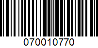 Barcode for 070010770