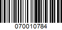 Barcode for 070010784