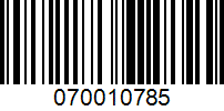 Barcode for 070010785