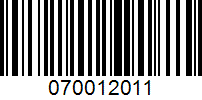 Barcode for 070012011