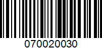 Barcode for 070020030